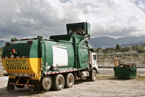 Various types of builders waste materials