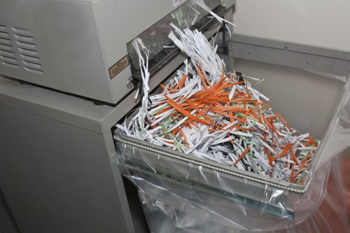 Worker wearing PPE and operating waste vehicle